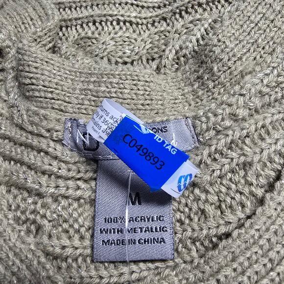 NWT New Directions Weekend Tan Short Sleeve Blouse Size Medium - Picture 4 of 4